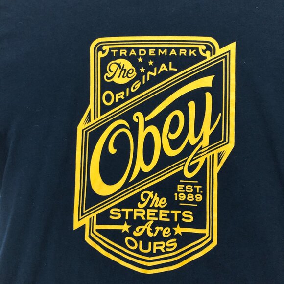 Obey The Streets Are Ours Graphic T-Shirt Size Medium - Picture 3 of 7